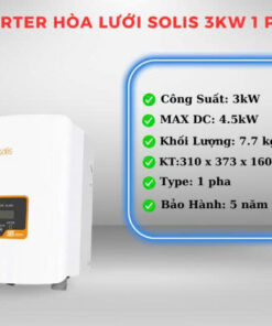 Thiết bị hòa lưới Inverter Solis-1P-3KW-4G