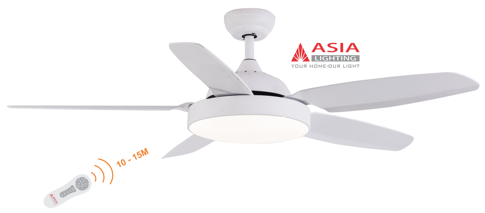 Asian-Quạt trần đèn cao cấp QT04 - Ảnh 5