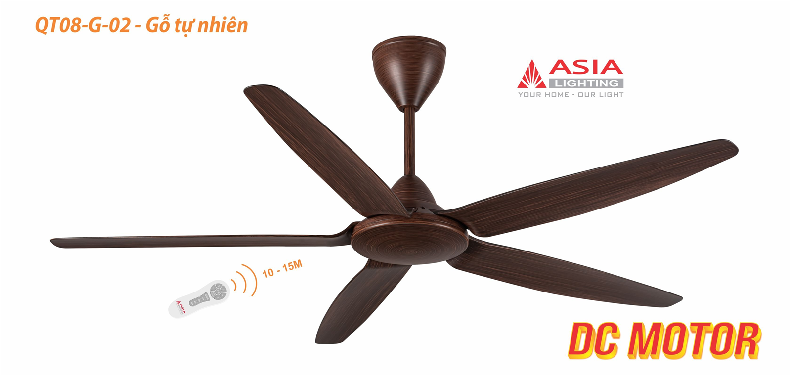 Asian-Quạt trần cao cấp QT08 - Ảnh 3