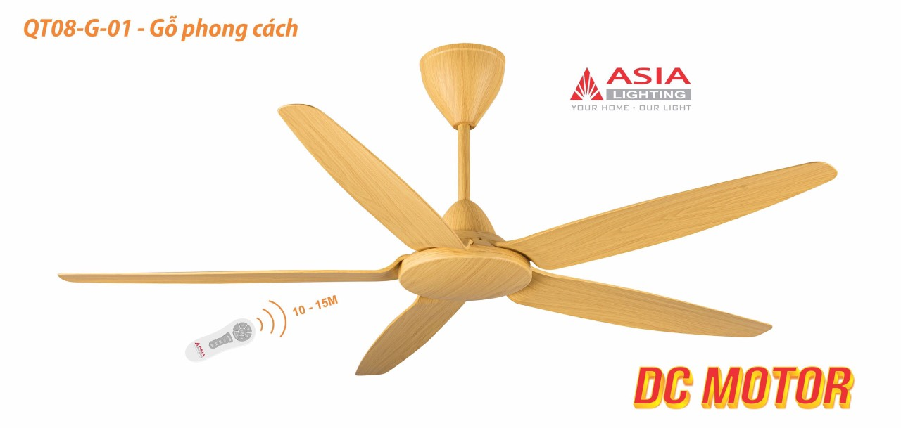 Asian-Quạt trần cao cấp QT08 - Ảnh 4