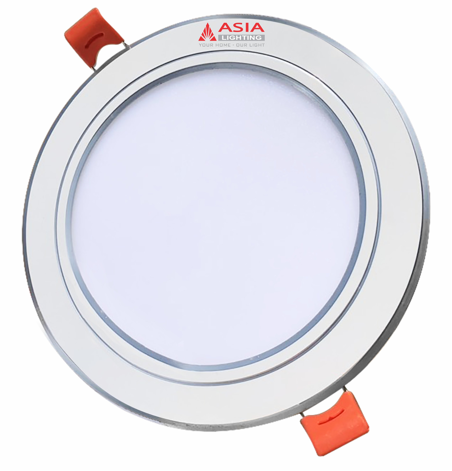 Asia-Âm trần Panel tròn siêu mỏng - Viền trắng