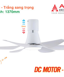 Asian-Quạt ốp trần sải cánh 1370mm có đèn QT19