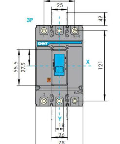 Alternative view of MCCB Chint NXM-1000S/3300 1000A 50kA 3P